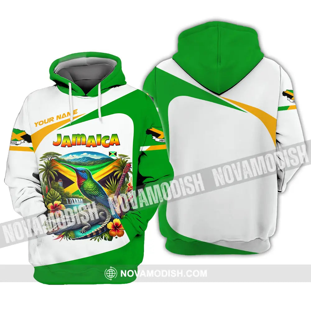 Unisex Shirt - Custom Text Shirt Jamaica Hoodie / S T-shirt