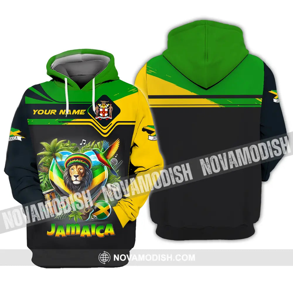 Unisex Shirt - Custom Text Shirt Jamaica Hoodie / S T-shirt