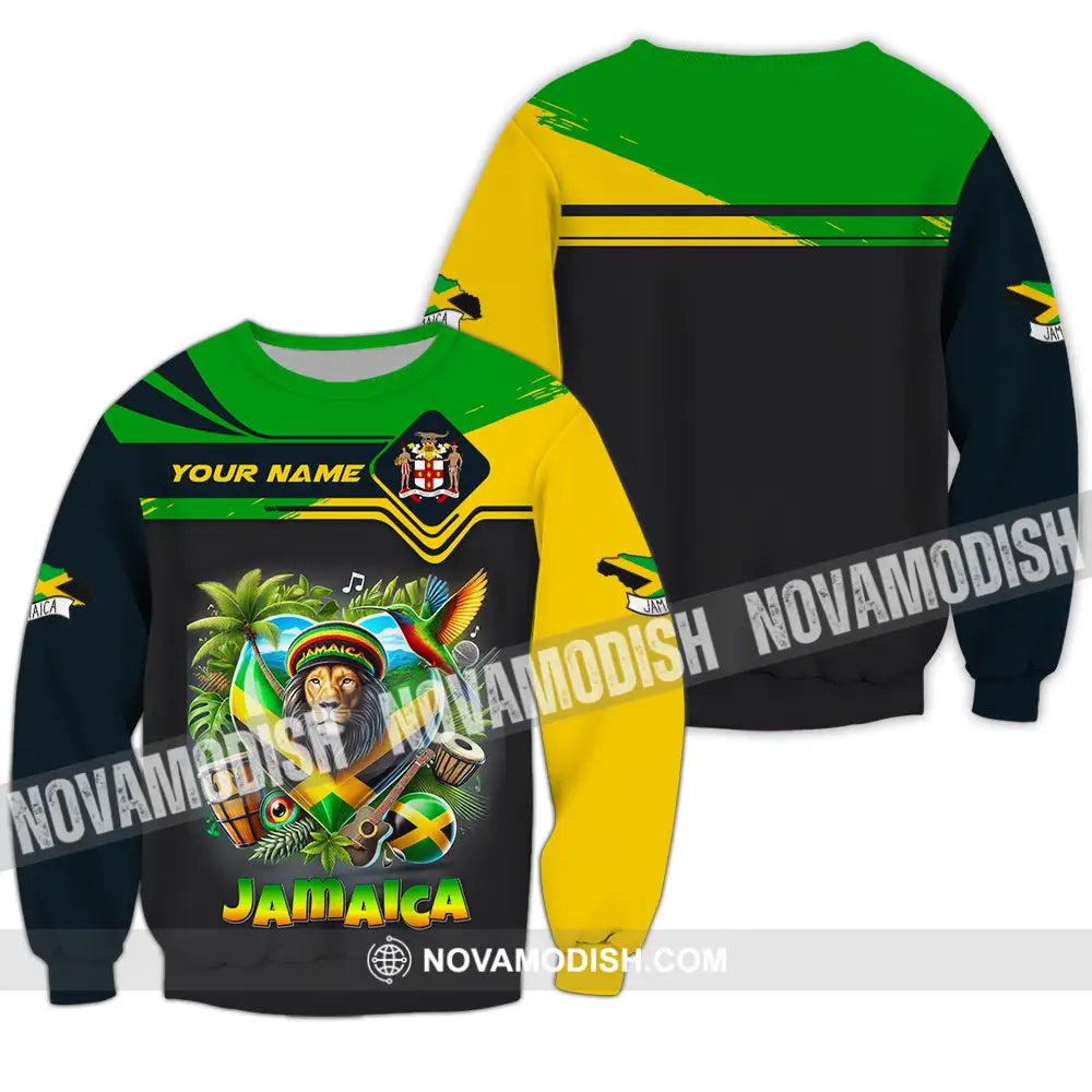 Unisex Shirt - Custom Text Shirt Jamaica Long Sleeve / S T-shirt