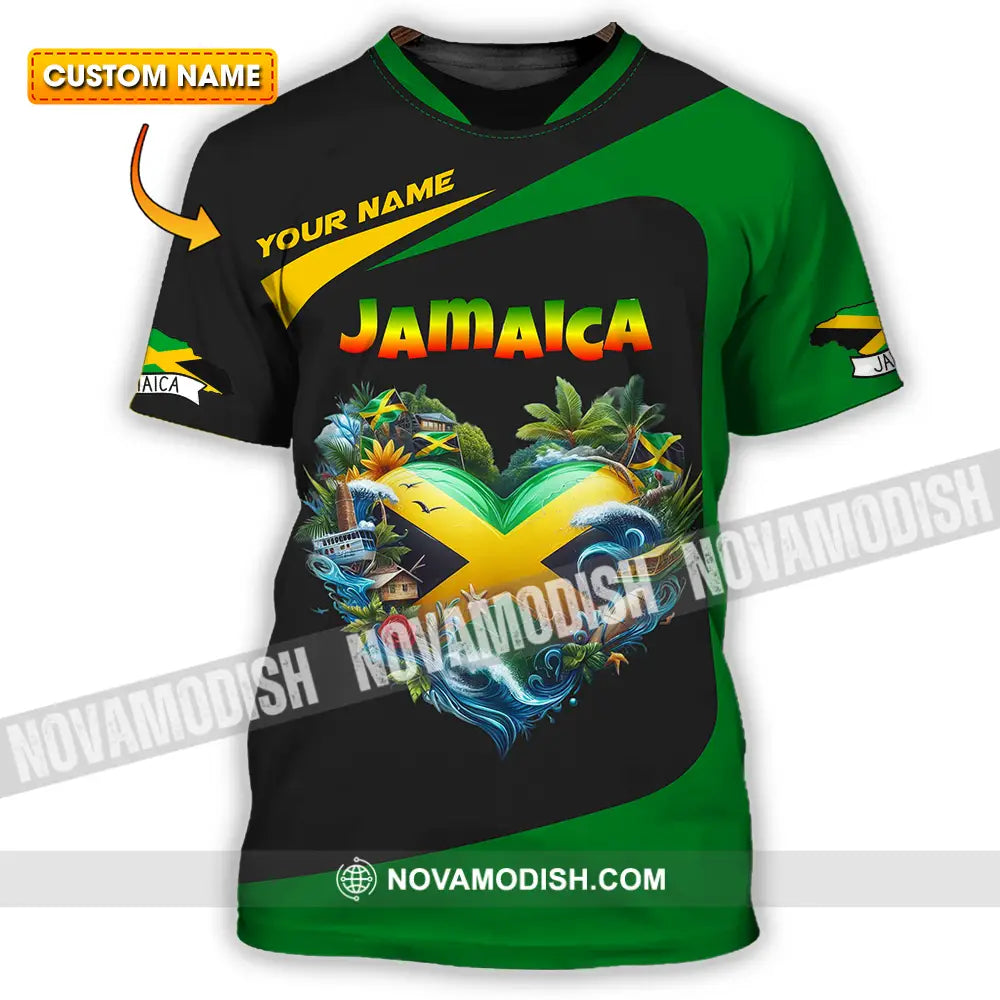Unisex Shirt - Custom Text Shirt Jamaica T-shirt