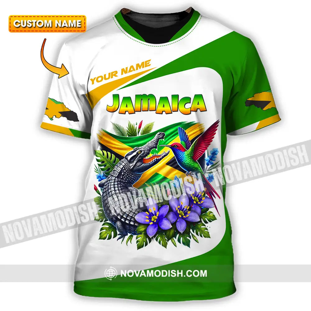 Unisex Shirt - Custom Text Shirt Jamaica T-shirt
