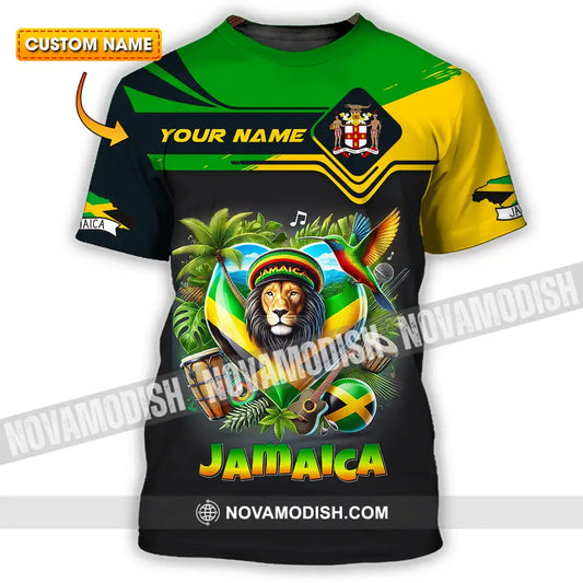 Unisex Shirt - Custom Text Shirt Jamaica T-shirt