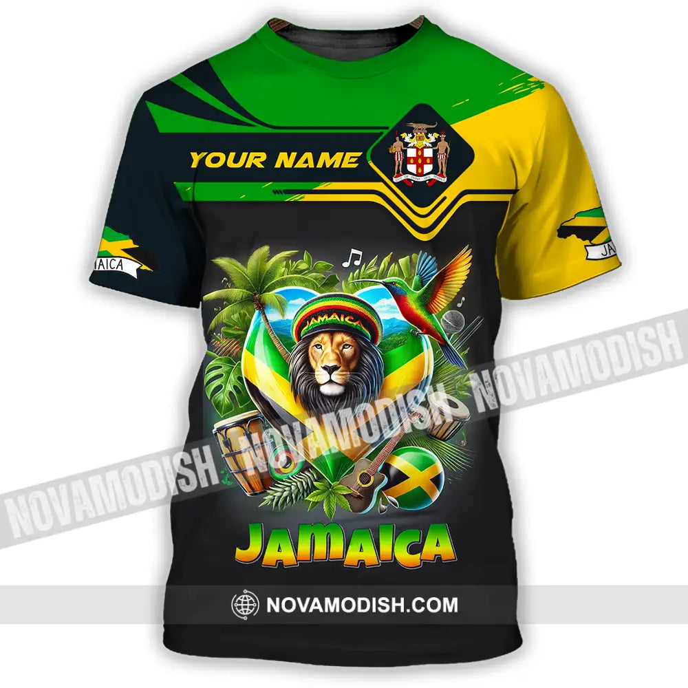 Unisex Shirt - Custom Text Shirt Jamaica T-Shirt / S T-shirt