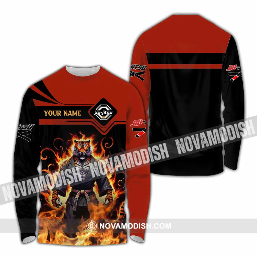 Unisex Shirt - Custom Text Shirt Jiu Jitsu Shirt Long Sleeve Shirt / S T-shirt