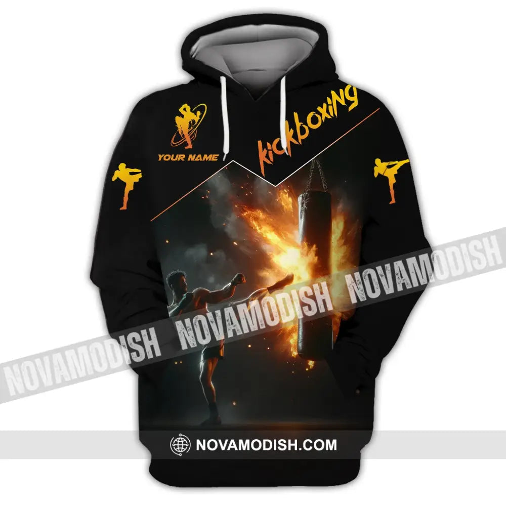 Unisex Shirt - Custom Text Kickboxing Hoodie / S T-Shirt