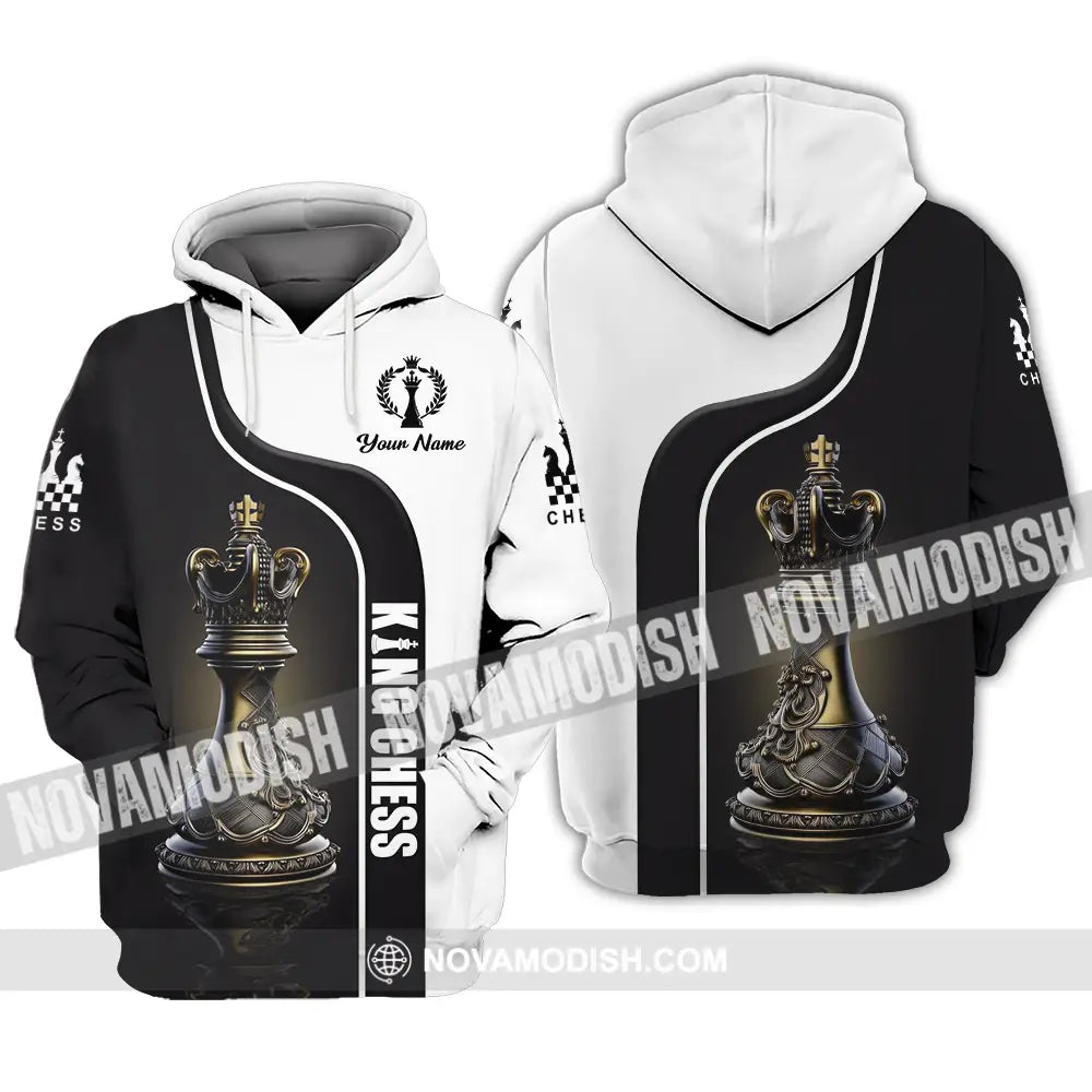 Unisex Shirt - Custom Text King Chess Hoodie / S T-Shirt
