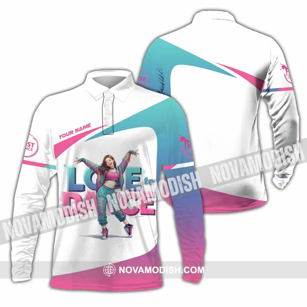 Unisex Shirt - Custom Text Shirt Last Dance Shirt Long Sleeve Polo / S T-shirt