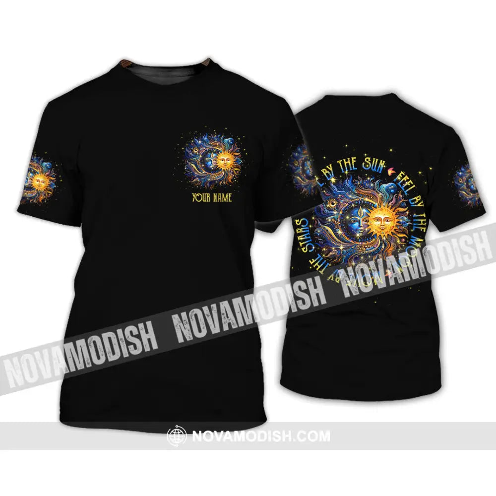 Unisex Shirt - Custom Text Shirt Live By The Sun Hippie Shirt T-Shirt / S T-shirt