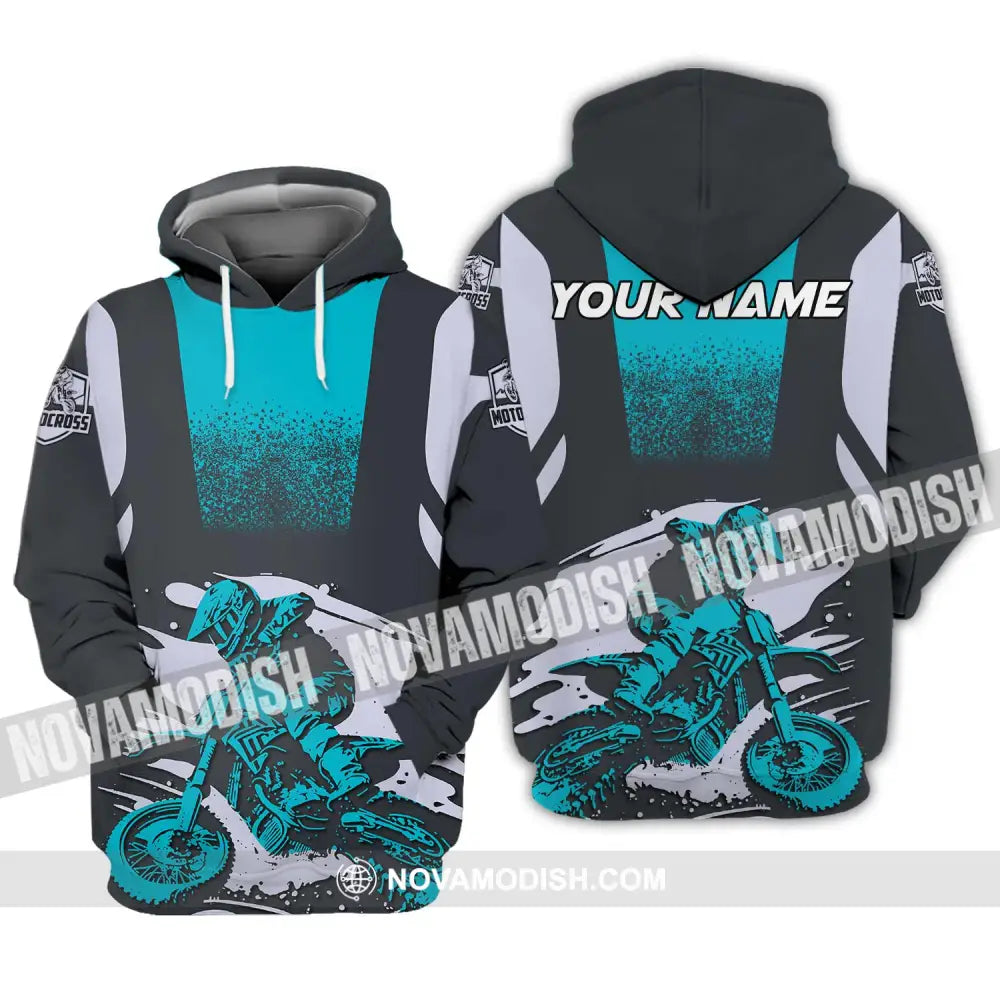 Unisex Shirt - Custom Text Motocross Sport Shirt Hoodie / S T-shirt