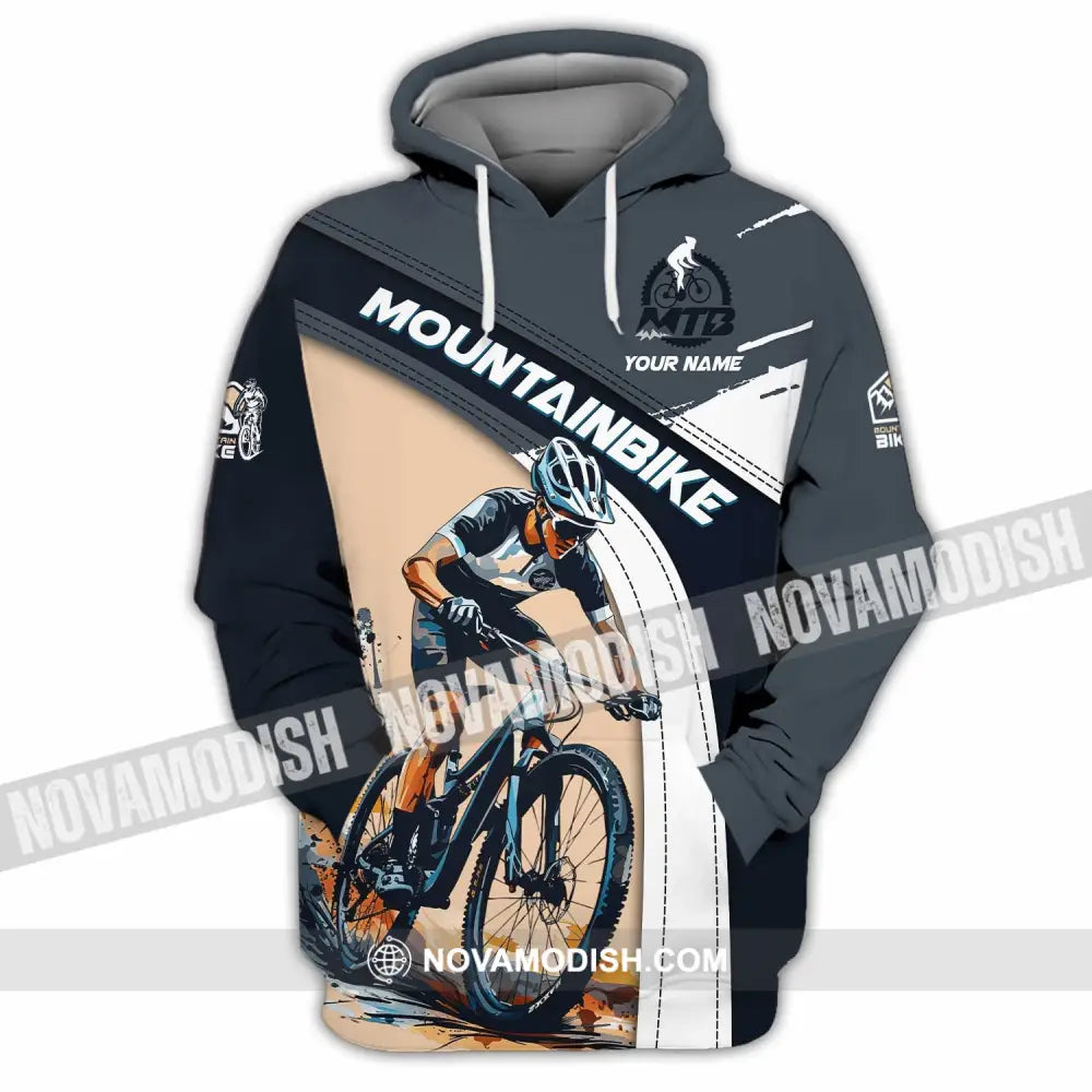 Unisex Shirt - Custom Text Shirt Mountain Bike Shirt Hoodie / S T-shirt