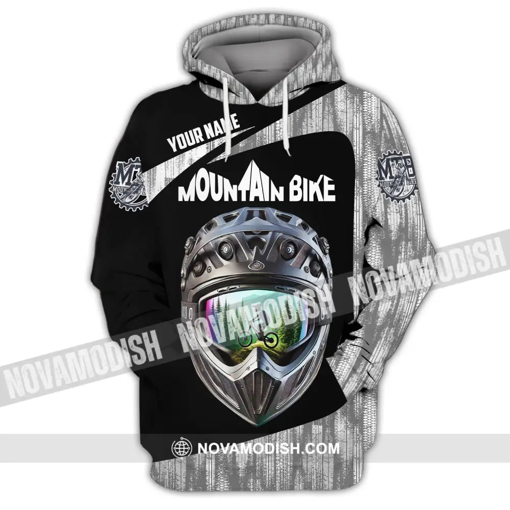 Unisex Shirt - Custom Text Mountain Bike Hoodie / S T-Shirt