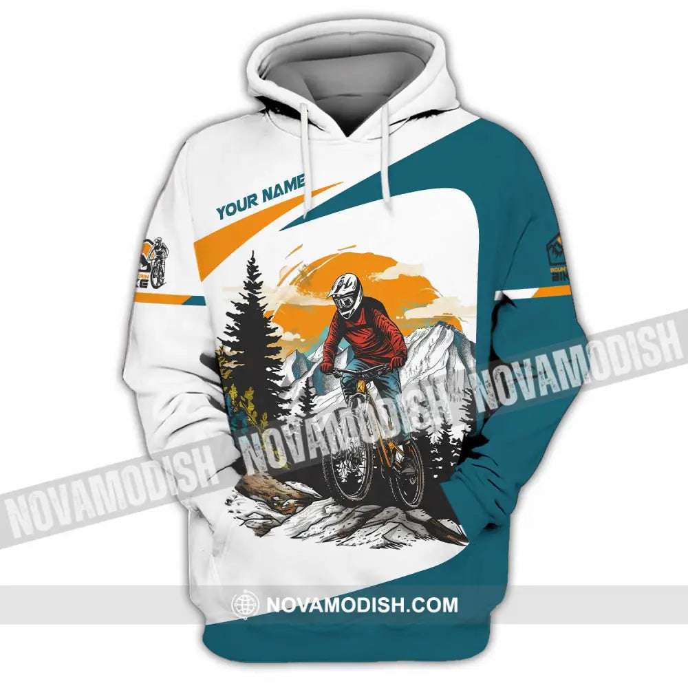 Unisex Shirt - Custom Text Shirt Mountain Bike Shirt Hoodie / S T-shirt