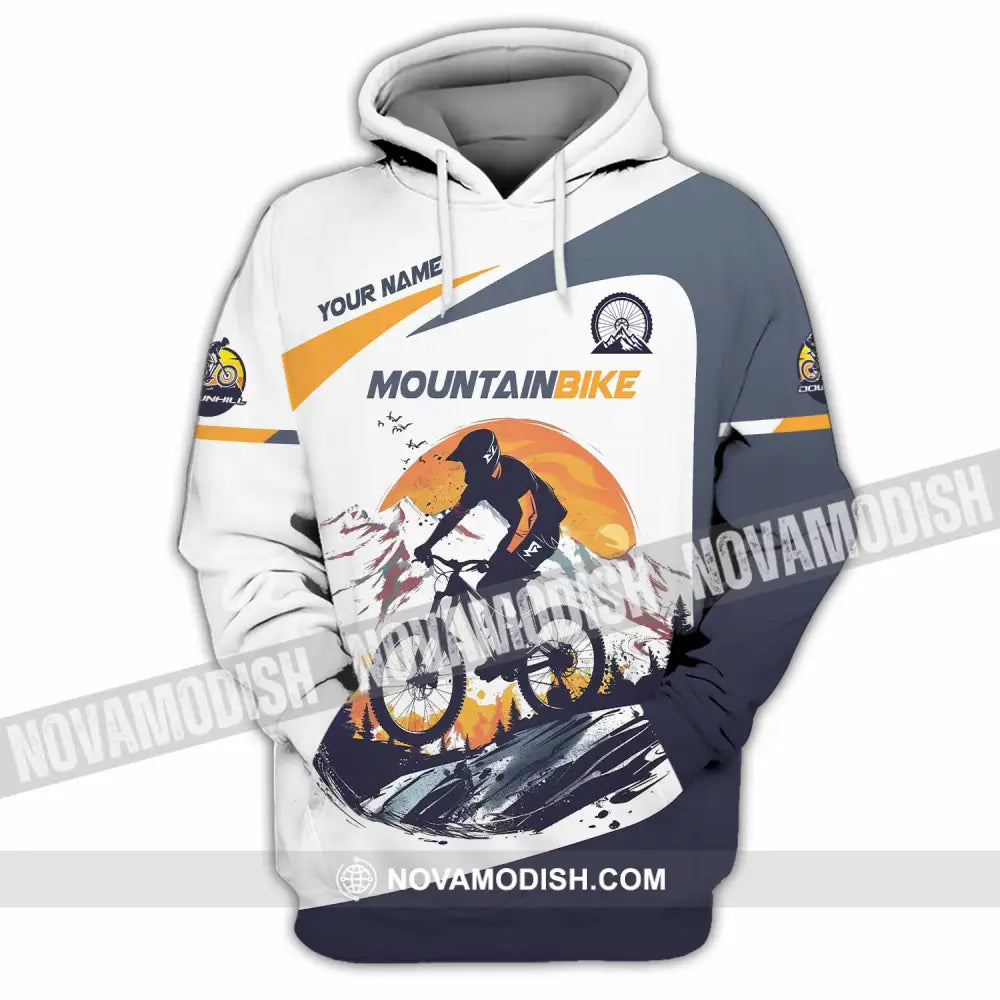 Unisex Shirt - Custom Text Shirt Mountain Bike Shirt Hoodie / S T-shirt