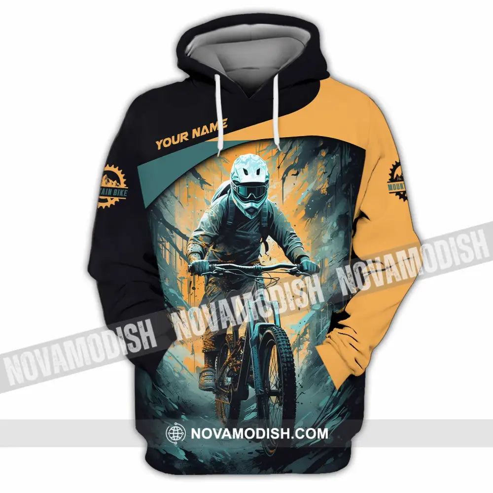 Unisex Shirt - Custom Text Shirt Mountain Bike Shirt Hoodie / S T-shirt