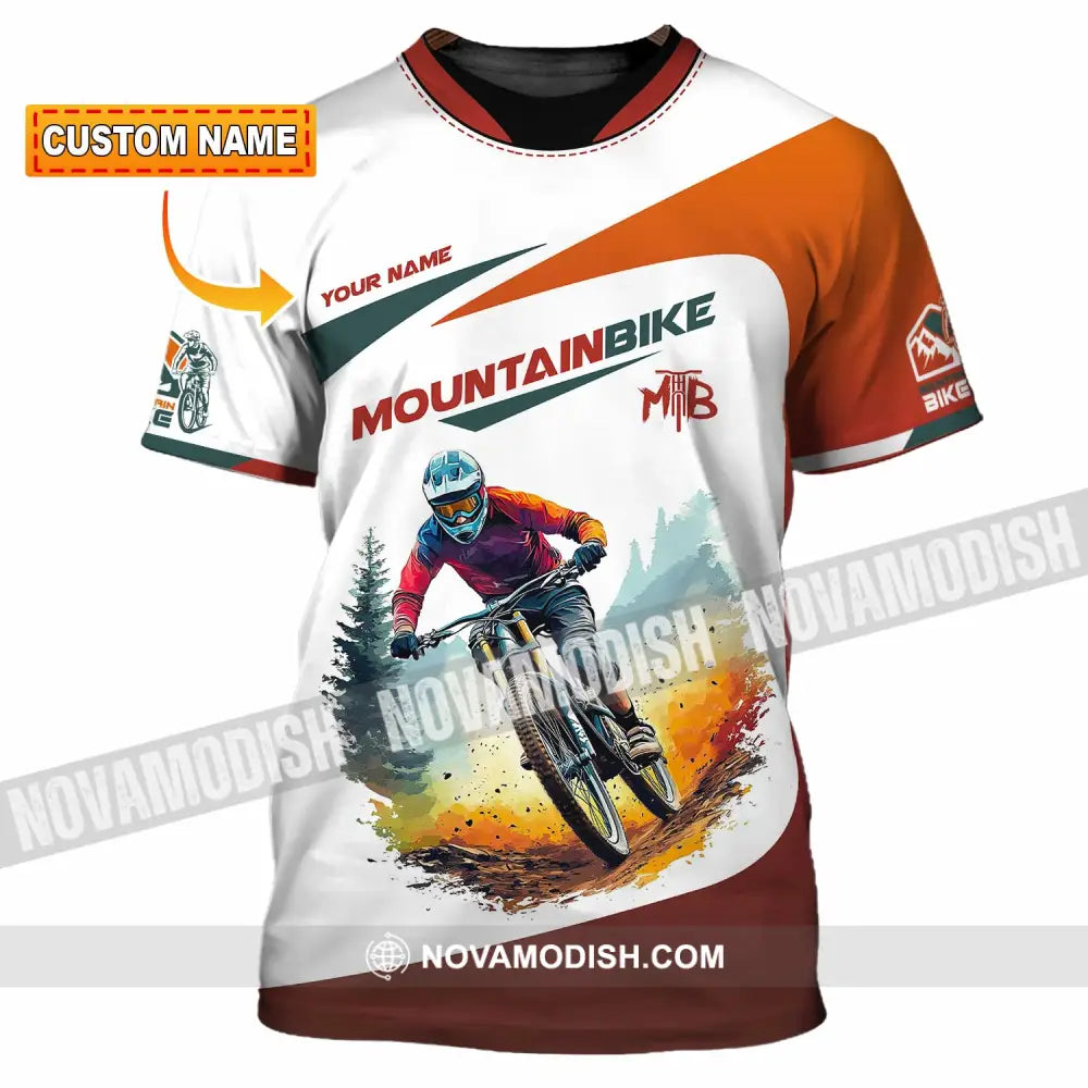 Unisex Shirt - Custom Text Shirt Mountain Bike Shirt T-shirt
