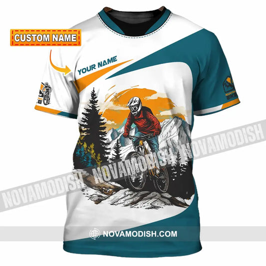 Unisex Shirt - Custom Text Shirt Mountain Bike Shirt T-shirt