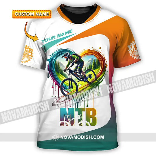 Unisex Shirt - Custom Text Shirt Mountain Bike Shirt T-shirt