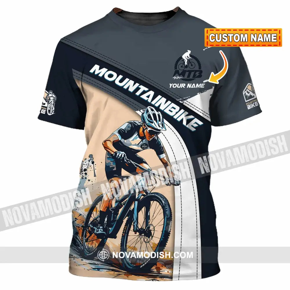 Unisex Shirt - Custom Text Shirt Mountain Bike Shirt T-shirt