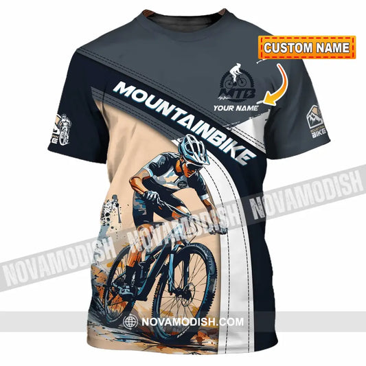 Unisex Shirt - Custom Text Shirt Mountain Bike Shirt T-shirt