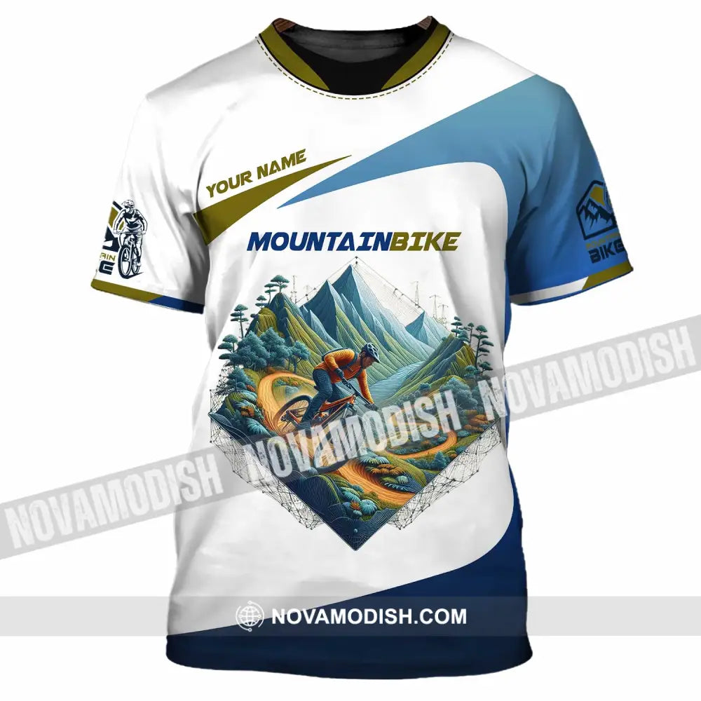 Unisex Shirt - Custom Text Shirt Mountain Bike Shirt T-Shirt / S T-shirt