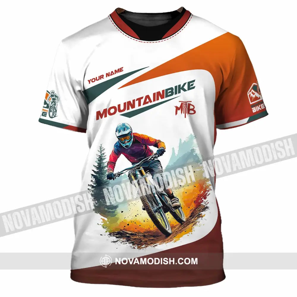 Unisex Shirt - Custom Text Shirt Mountain Bike Shirt T-Shirt / S T-shirt