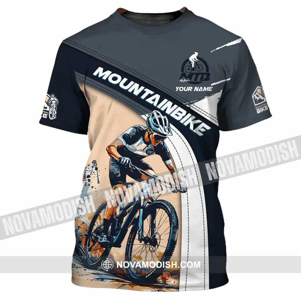 Unisex Shirt - Custom Text Shirt Mountain Bike Shirt T-Shirt / S T-shirt