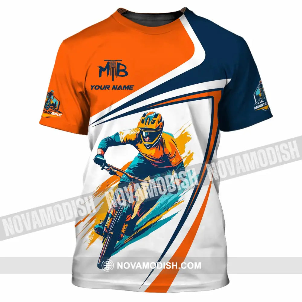 Unisex Shirt - Custom Text Shirt Mountain Bike Shirt T-Shirt / S T-shirt