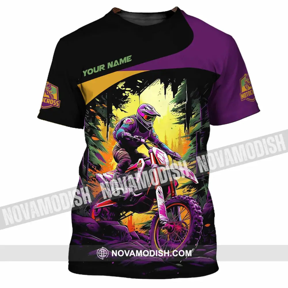 Unisex Shirt - Custom Text Shirt Mountain Bike Shirt T-Shirt / S T-shirt