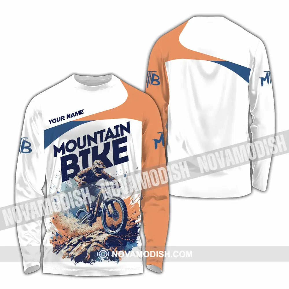 Unisex Shirt - Custom Text Shirt Mountain Shirt Long Sleeve Shirt / S T-shirt