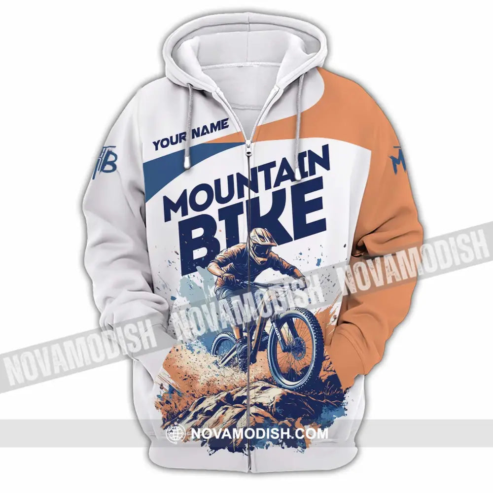 Unisex Shirt - Custom Text Shirt Mountain Shirt Zipper Hoodie / S T-shirt