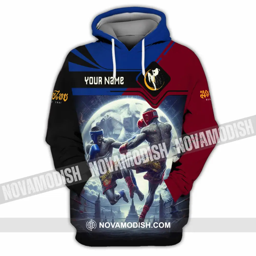 Unisex Shirt - Custom Text Shirt Muay Thai Shirt Hoodie / S T-shirt
