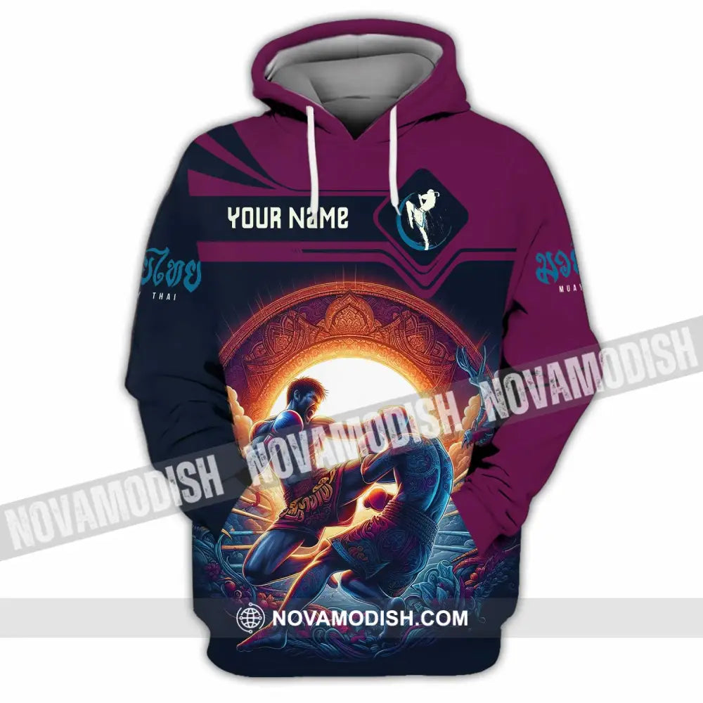 Unisex Shirt - Custom Text Shirt Muay Thai Shirt Hoodie / S T-shirt