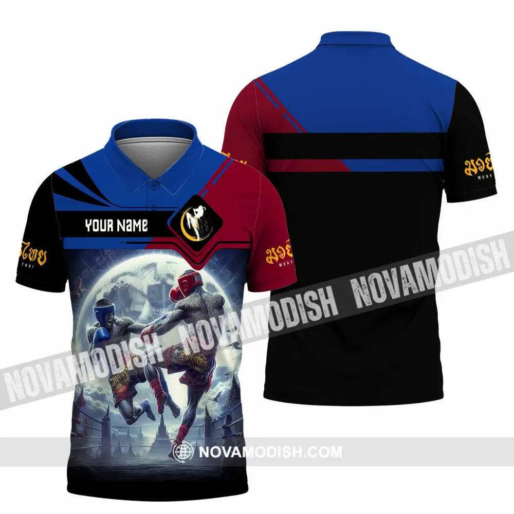 Unisex Shirt - Custom Text Shirt Muay Thai Shirt Polo Shirt / S T-shirt