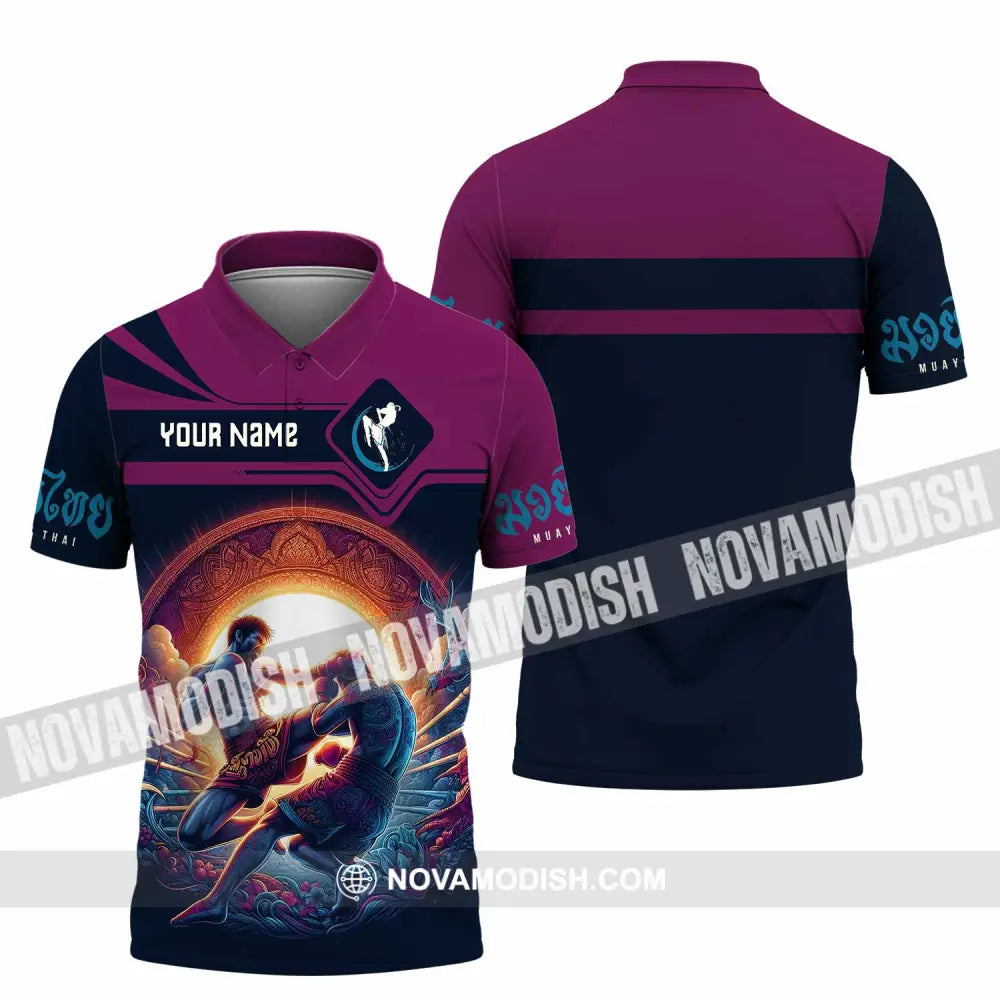 Unisex Shirt - Custom Text Shirt Muay Thai Shirt Polo Shirt / S T-shirt