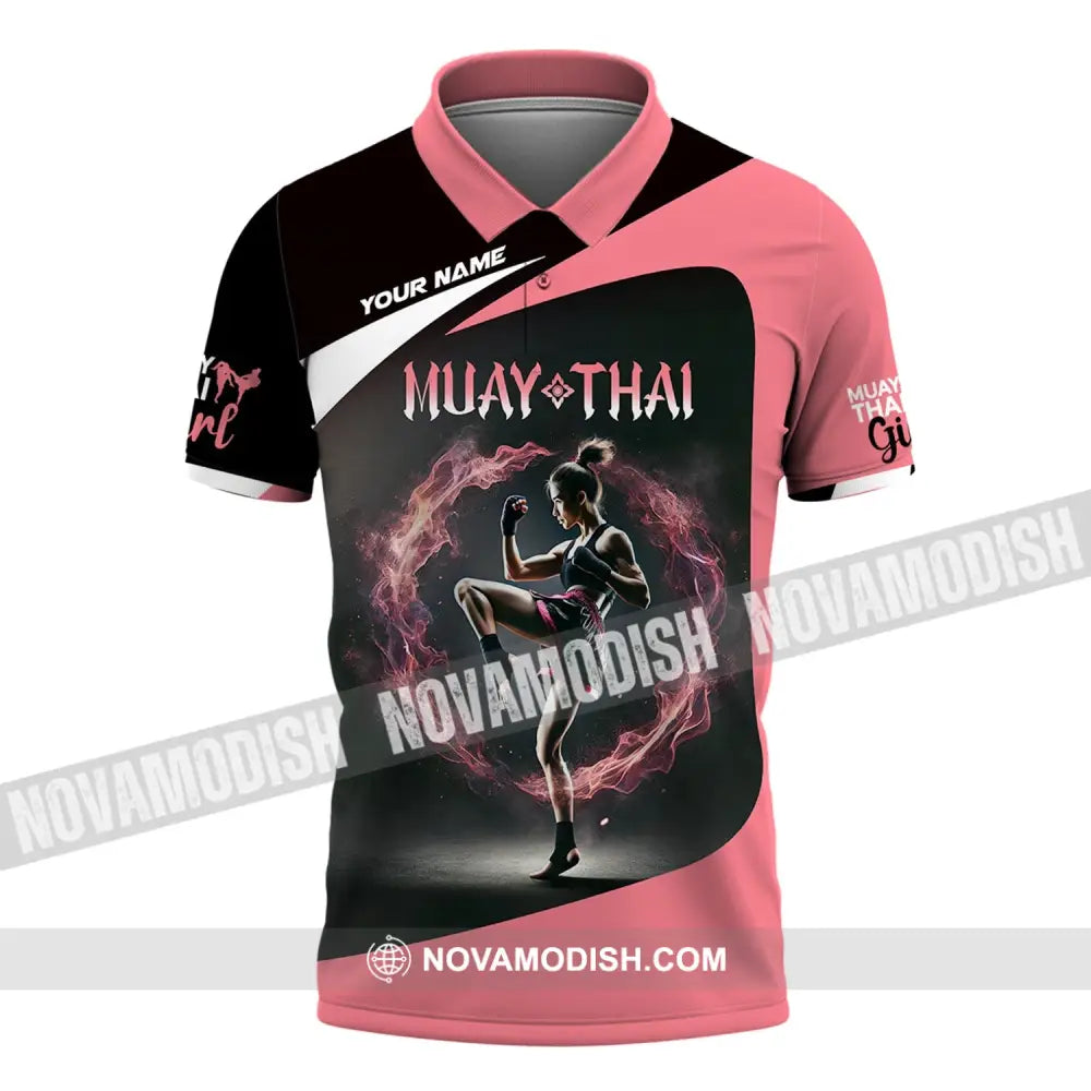Unisex Shirt - Custom Text Muay Thai Polo / S T-Shirt