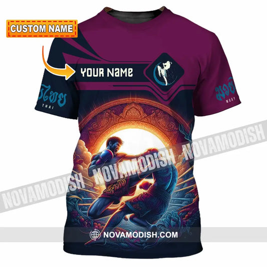 Unisex Shirt - Custom Text Shirt Muay Thai Shirt T-shirt