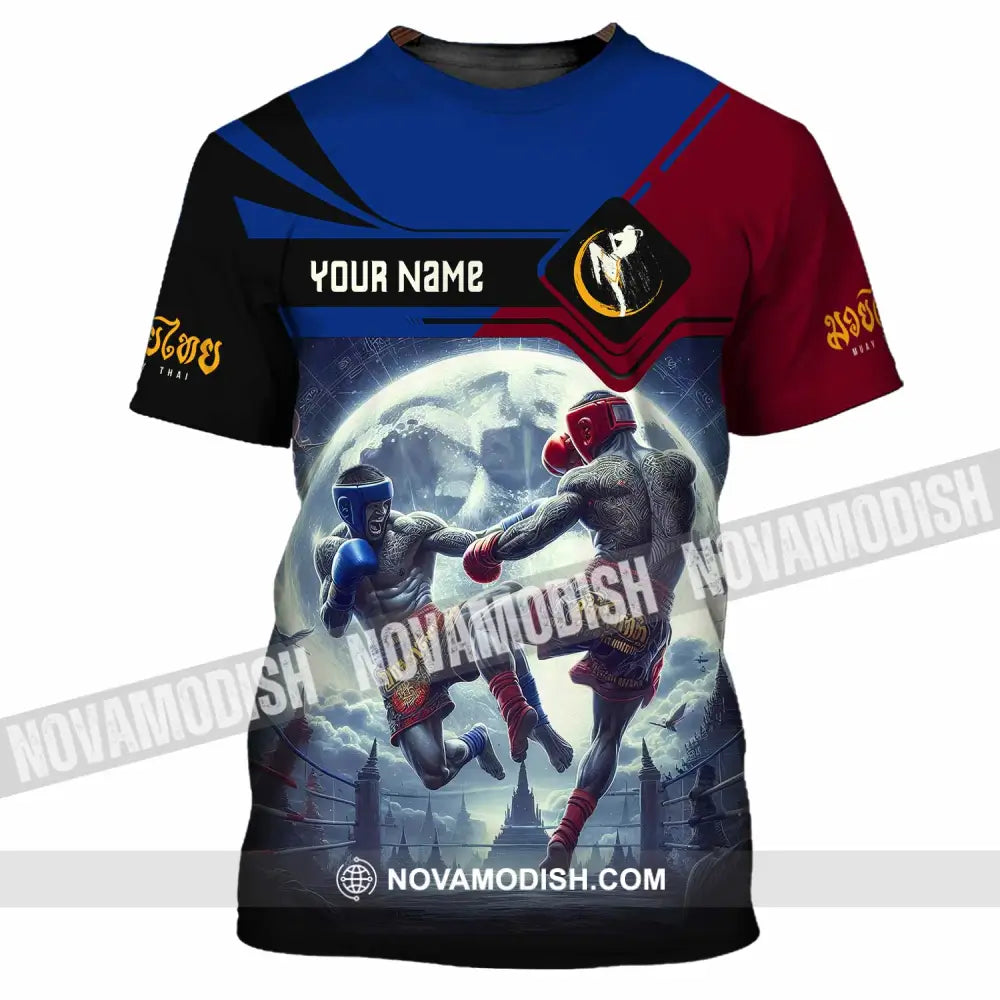 Unisex Shirt - Custom Text Shirt Muay Thai Shirt T-Shirt / S T-shirt