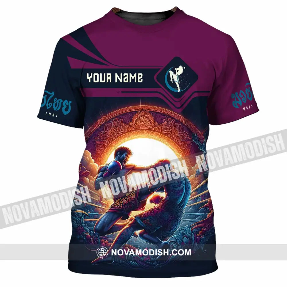 Unisex Shirt - Custom Text Shirt Muay Thai Shirt T-Shirt / S T-shirt
