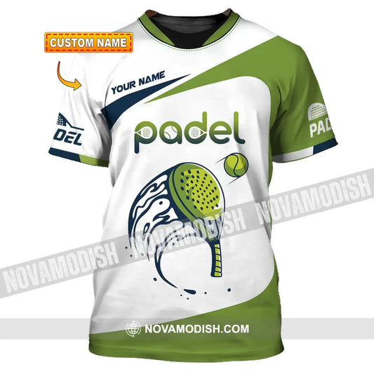 Unisex Shirt - Custom Text Shirt Padel Shirt T-shirt