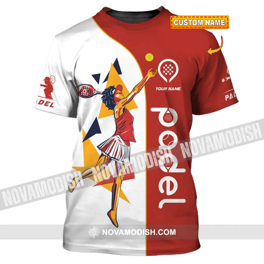 Unisex Shirt - Custom Text Shirt Padel T-shirt