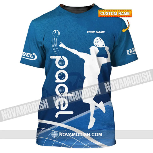 Unisex Shirt - Custom Text Shirt Padel Shirt T-shirt