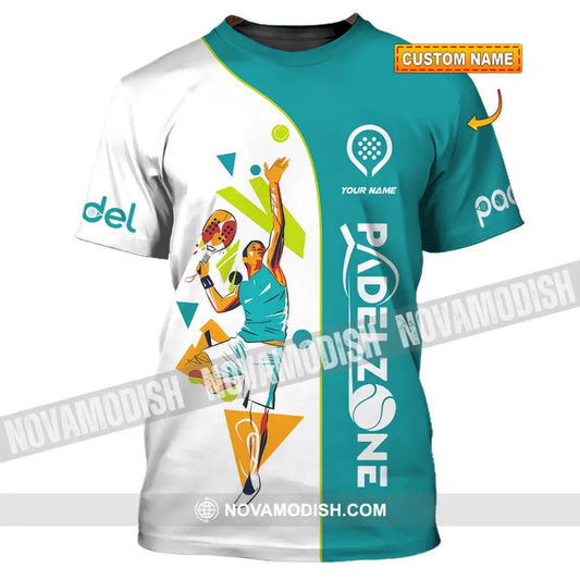 Unisex Shirt - Custom Text Shirt Padel Zone Shirt T-shirt