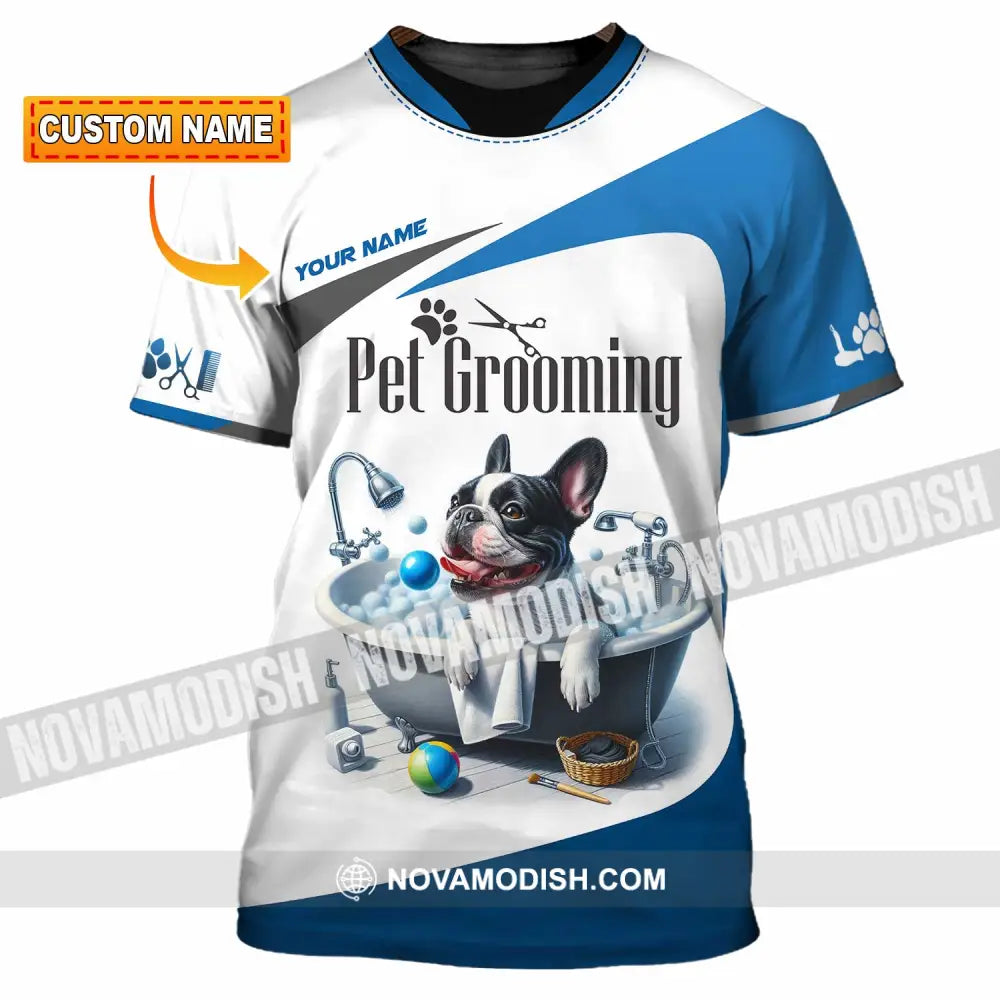 Unisex Shirt - Custom Text Shirt Pet Grooming Shirt T-shirt