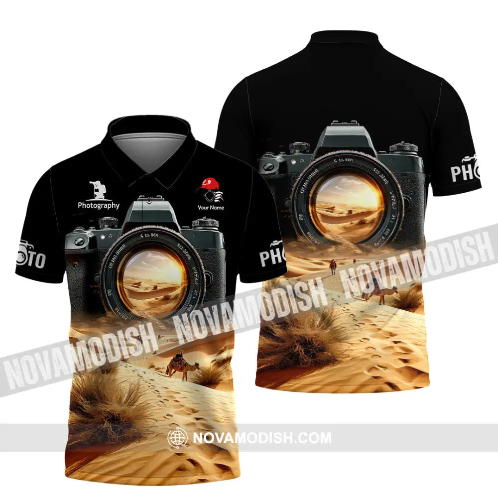 Unisex Shirt - Custom Text Shirt Photographer Shirt Polo Shirt / S T-shirt