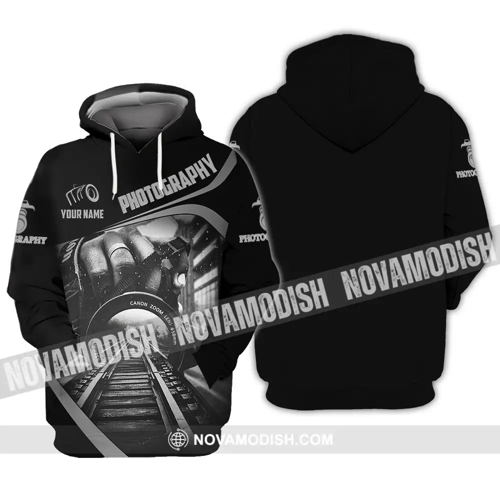 Unisex Shirt - Custom Text Shirt Photography Hoodie / S T-shirt