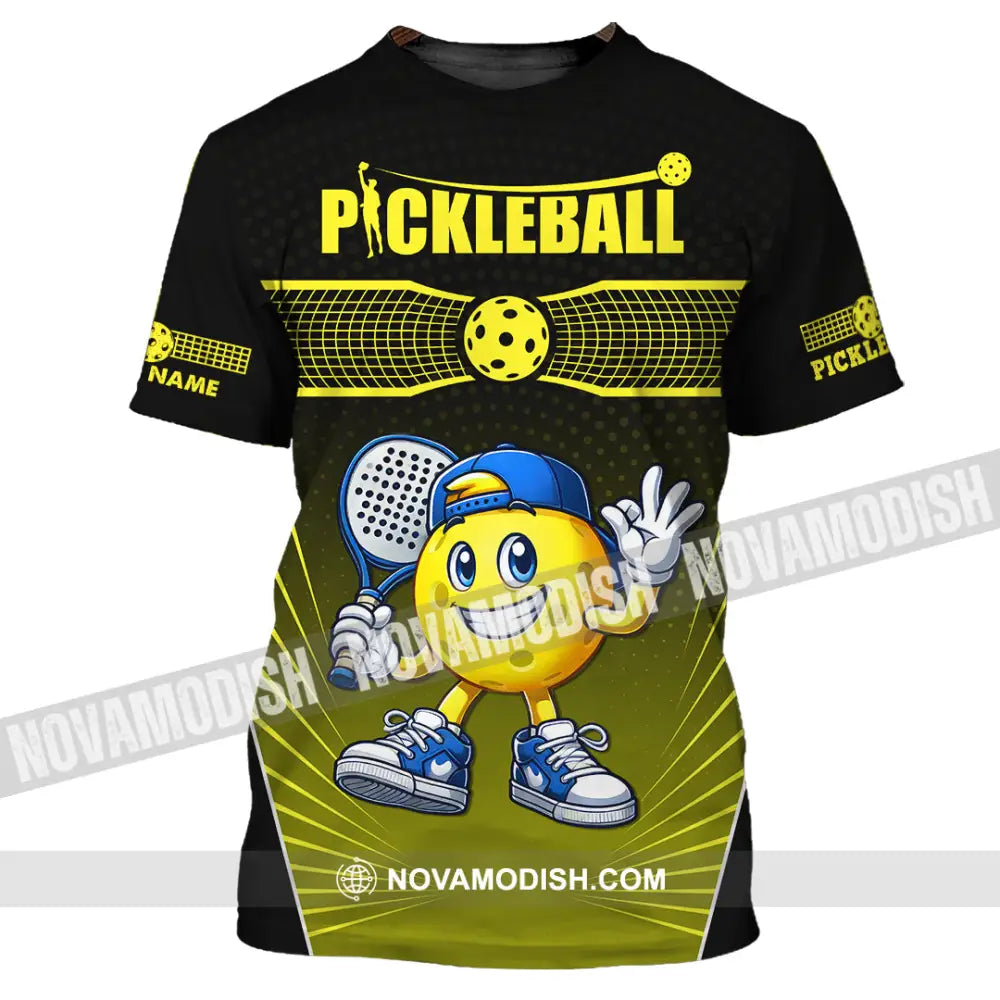 Unisex Shirt - Custom Text Shirt Pickle Ball Shirt T-Shirt / S T-shirt