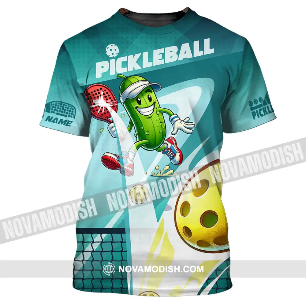 Unisex Shirt - Custom Text Shirt Pickle Ball Shirt T-Shirt / S T-shirt