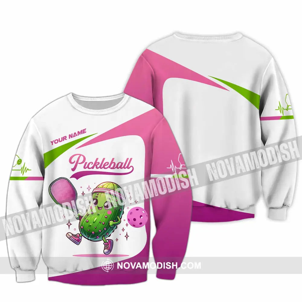 Unisex Shirt - Custom Text Shirt Pickleball Shirt Long Sleeve / S T-shirt