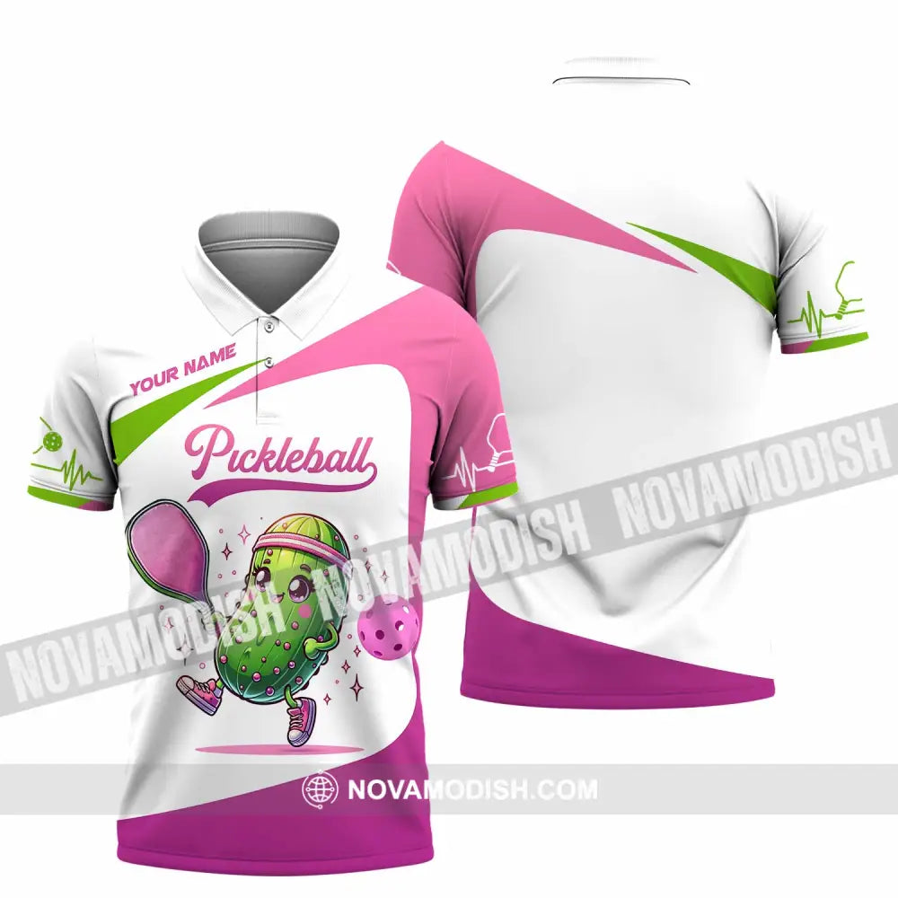 Unisex Shirt - Custom Text Shirt Pickleball Shirt Polo Shirt / S T-shirt