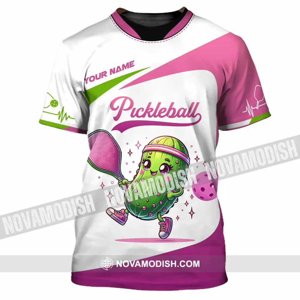 Unisex Shirt - Custom Text Shirt Pickleball Shirt T-Shirt / S T-shirt
